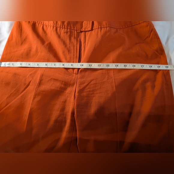Burberry Orange Straight-Leg Pants - Picture 12 of 13